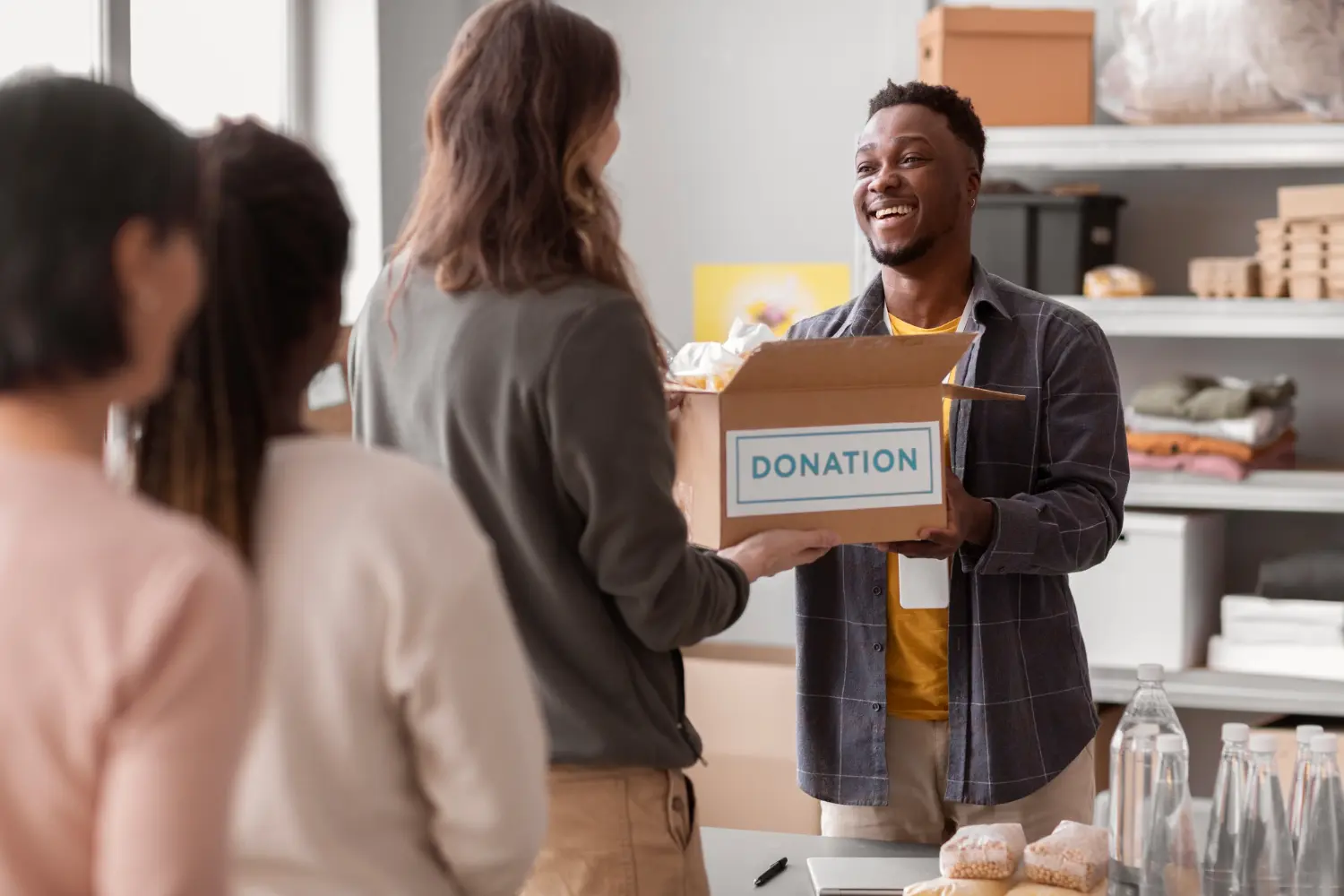 A man working at a non profit in Palmdale,CA