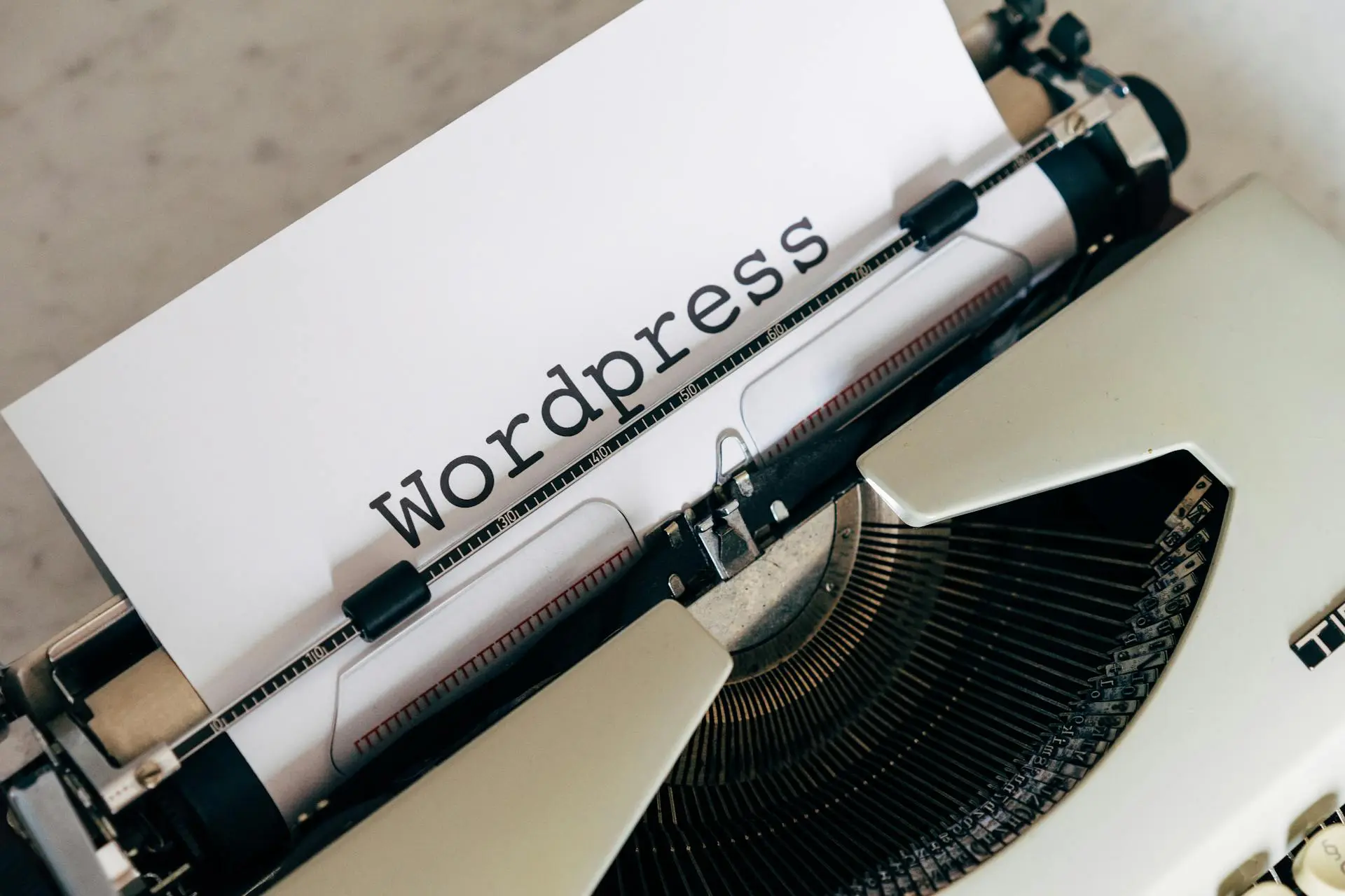 Typewriter typing wordpress